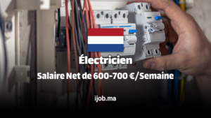 Électricien en Construction aux Pays-Bas – Salaire Net de 600-700 €/Semaine
